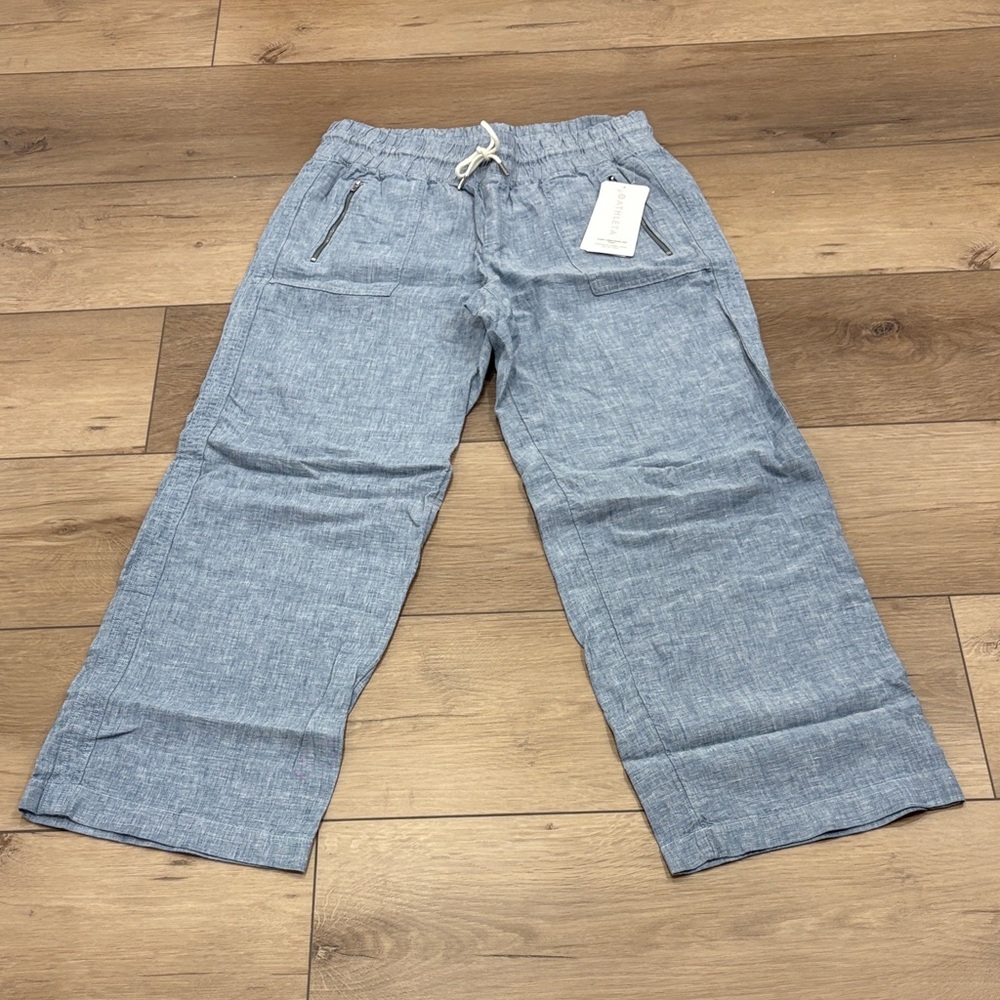 Athleta Cabo Linen Wide Leg Pants